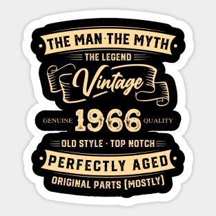 The Legend Vintage 1966 Perfectly Aged Sticker